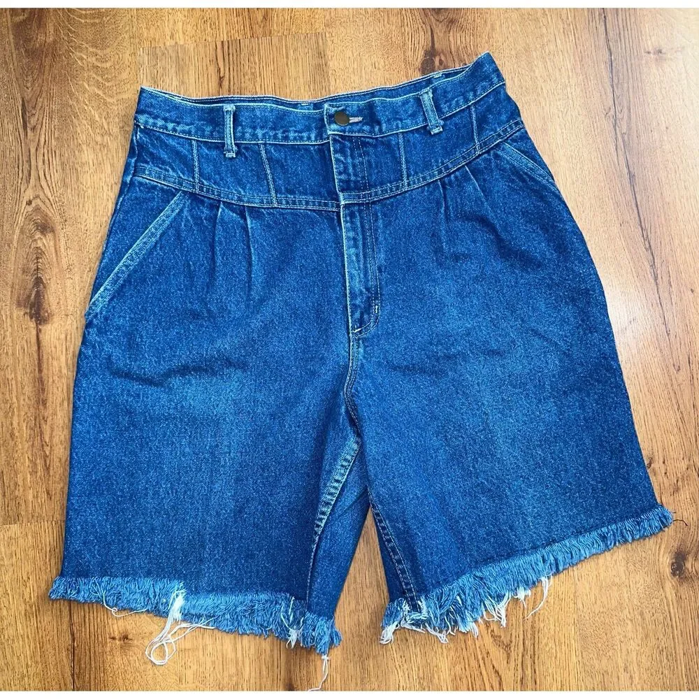 Vintage 70s Women's Denim, Natchez, Cut-off Jean Shorts,‎ Made in USA, High-rise